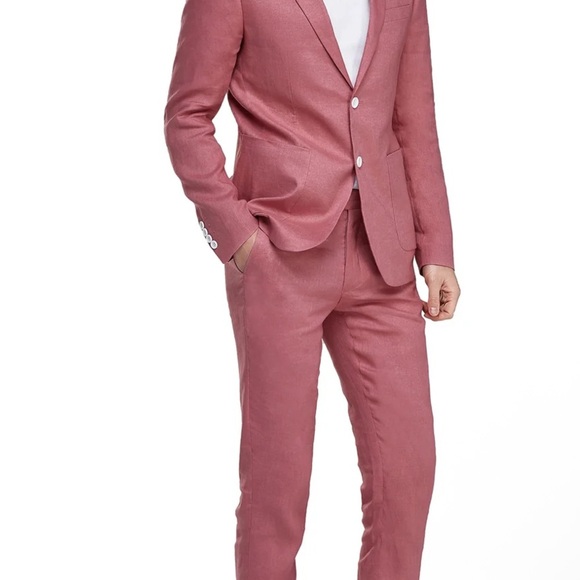 Elegant Men's Rose Suit Set - Picture 2 of 12